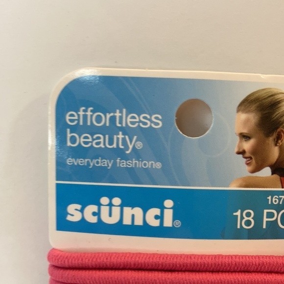 Scunci Hair Ties Ponytail Elastics No Metal Pink Tan Brown Black 3 Packs - Picture 3 of 13